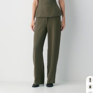 Aritzia Dark Olive Limitless Pant